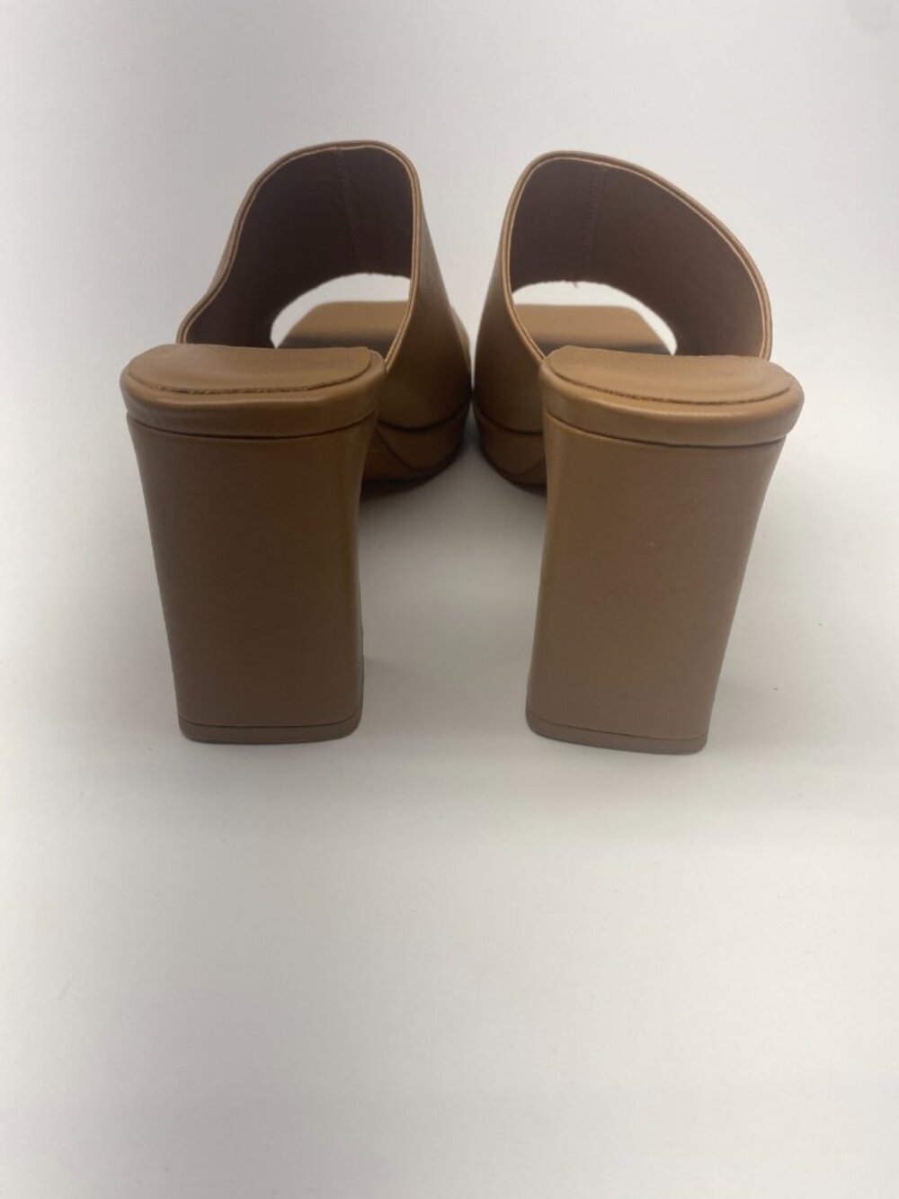 Jeffrey Campbell Womens Brown Square Toe Leather High Heel Dress Code Sandal 10 - Picture 7 of 9